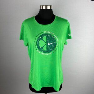 Womens Athletic Top Green Nike Dri-Fit Shamrock Shuffle 2019 40th Anniversary XL